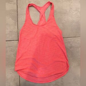 Lululemon athletica Coral Pink Cotton-Blend Racerback Tank